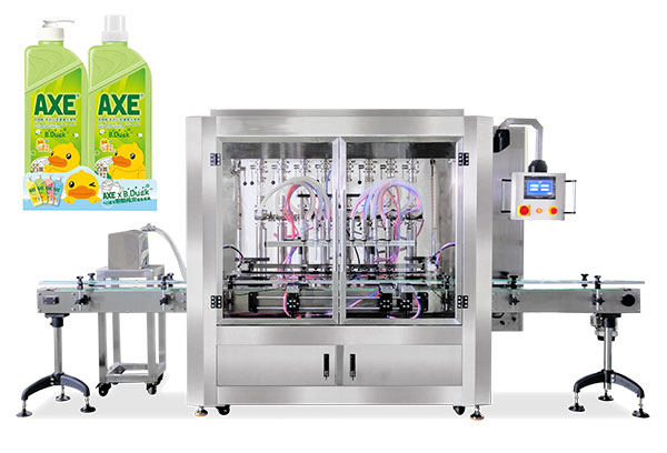 machine for the automatic rinsing and filling of …