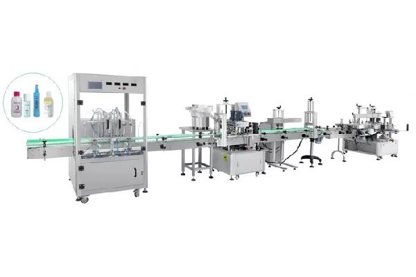 Automatic Bottle Liquid Filling Capping And Labeling Lines