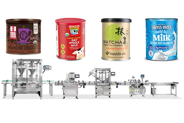 Automatic Can Filling Line Machine For Powder