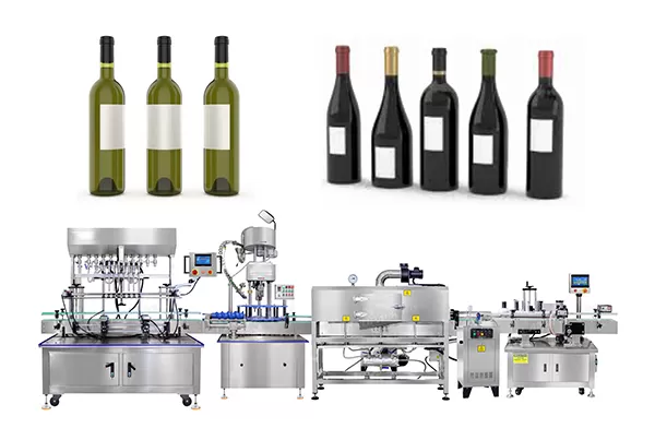 Automatic Glass Bottle Grape Wine Filling Machine