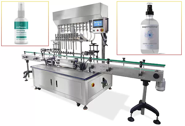 Automatic Hand Sanitizer Alcohol Bottle Filling Machine