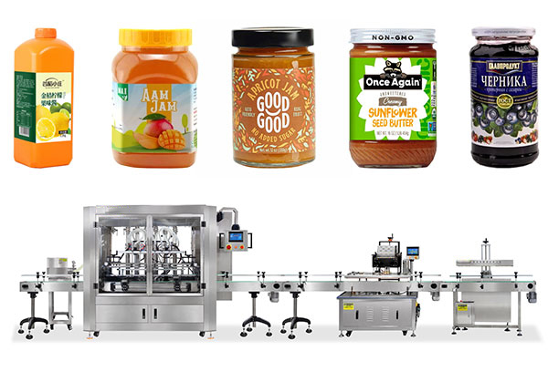 Automatic Jam Filling Machine Line With Labeling Machine