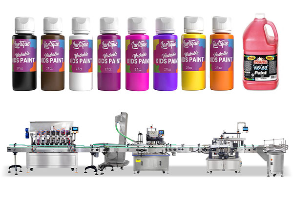 Automatic Paint Filling And Capping Machine Line