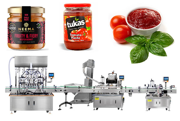 Automatic Paste Filling Capping And Labeling Line