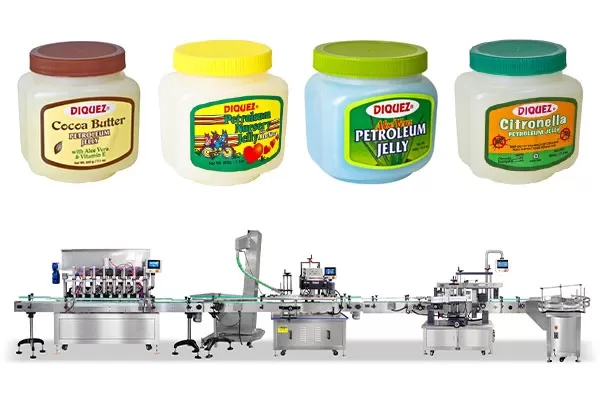 Automatic Petroleum Jelly Filling And Capping Machine Line