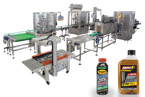 Fully Automatic Bottle Filling Machine Line For Engine Oil