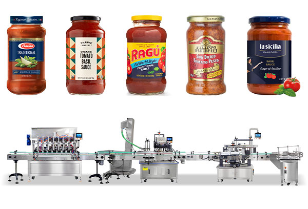 Fully Automatic Ketchup Filling Machine For Bottle Jar