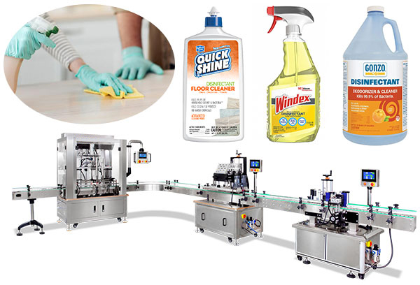 Fully Automatic Liquid Detergent Filling And Capping Machine