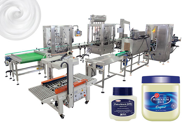 Fully Automatic Project Petroleum Jelly Bottle Filling Machine Line