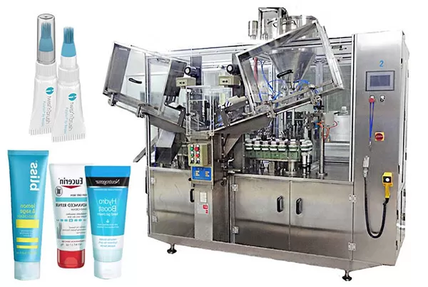 Full Automatic Toothpaste Cosmetic Tube Filling and Sealing Machine
