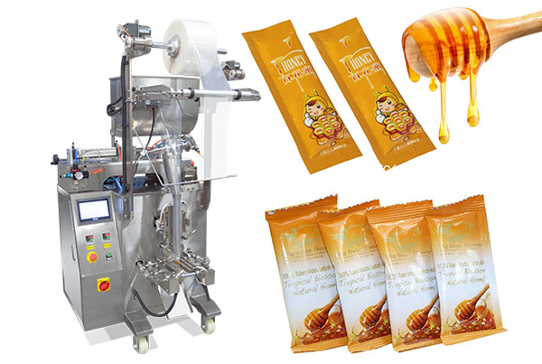 Low Cost 3 Sides Sealing Honey Pouch Packaging Machine
