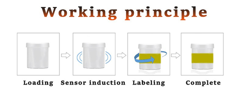 Automatic Big Round Bottles Bucket Pail Barrel Sticker Labeling Machine