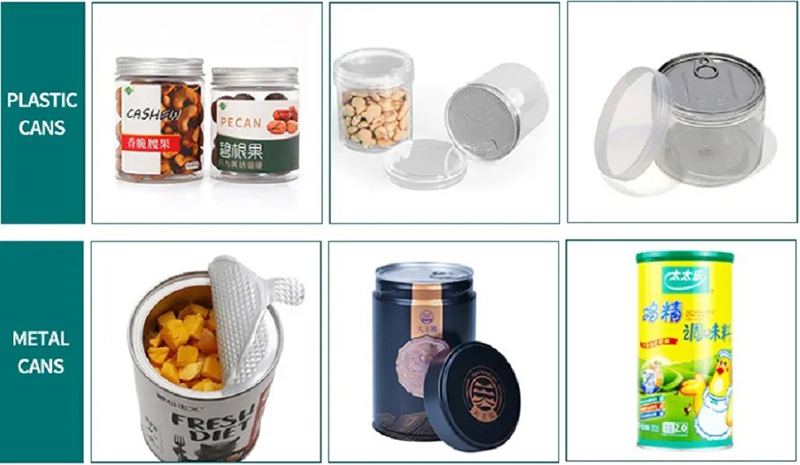 Automatic Bottles Jars Cans Granule Filling Sealing Machine