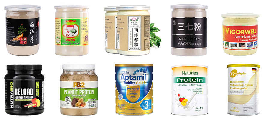 Automatic Premium Powder Canister Filling Seaming Labeling Line