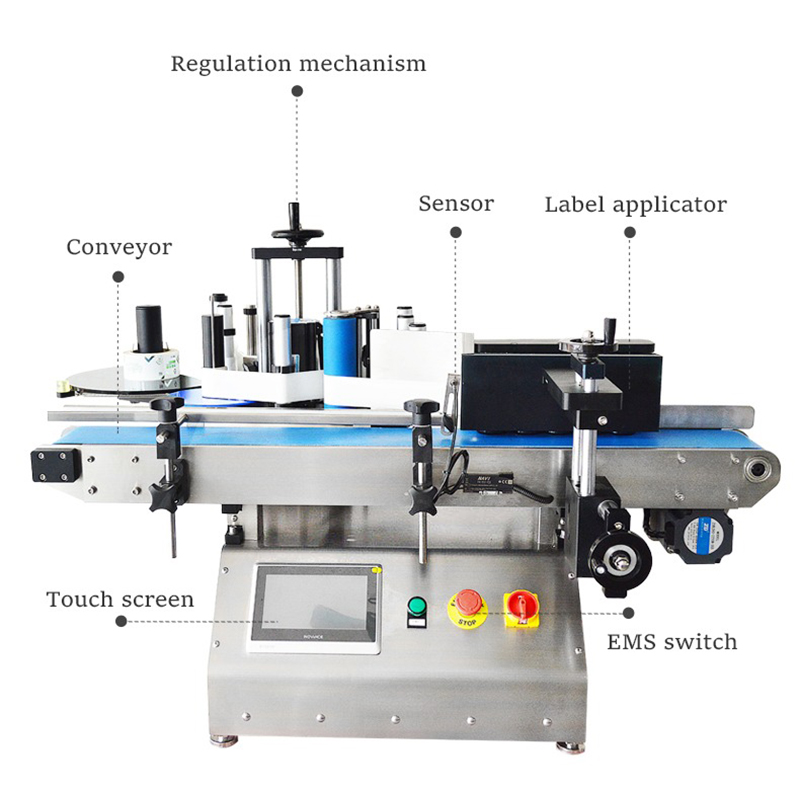 Automatic Tabletop Round Bottle Jar Can Labeling Machine