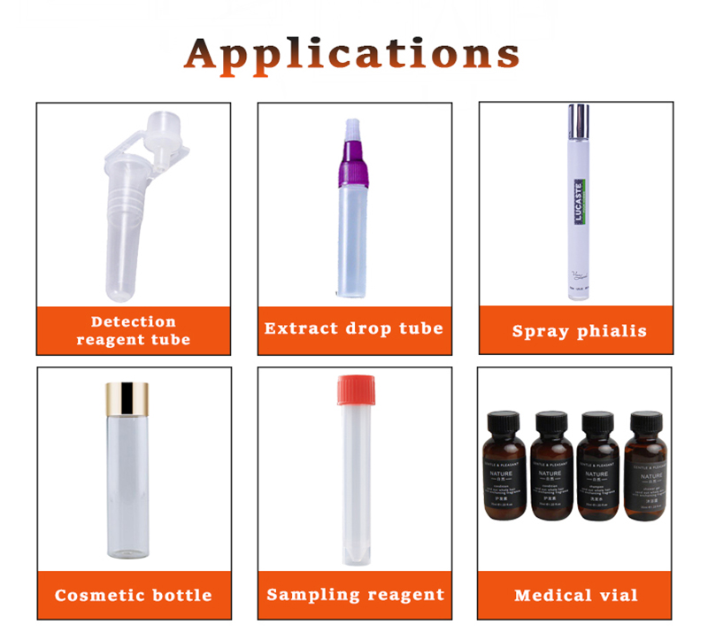 Automatic Testing Tube Reagent Filling Capping 2 In 1 Machine