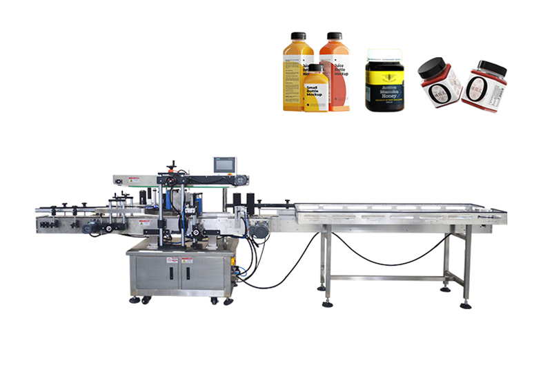 Automatic Three Sides Bottle Labeling Machine For Square Bottle Jar Can