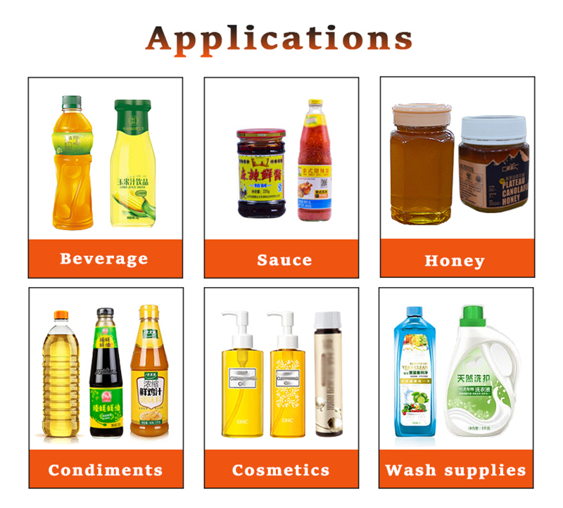 Automatic Tracking Type Liquid Paste Filling Capping Machine Line