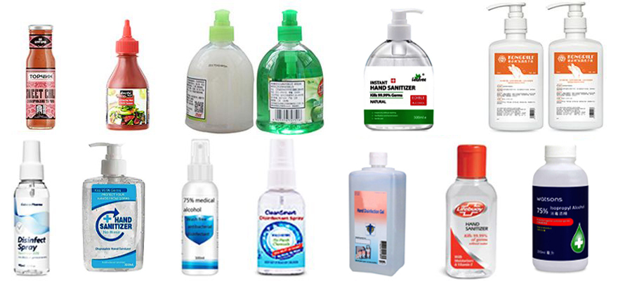 Automatic Bottle Filling Capping And Labeling Line For Alcohol Gel