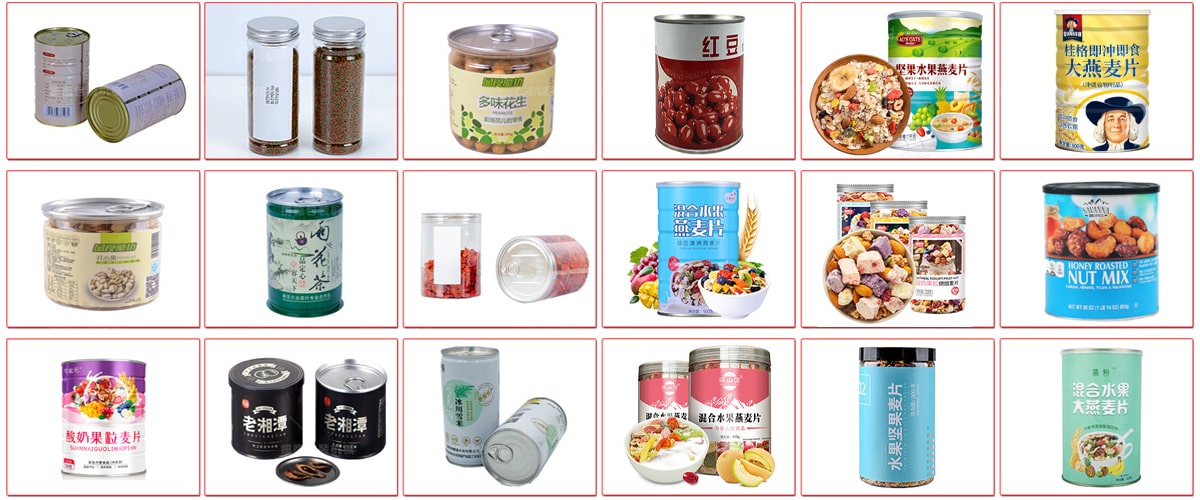Automatic Granule Can Weighing Filling Packing Line