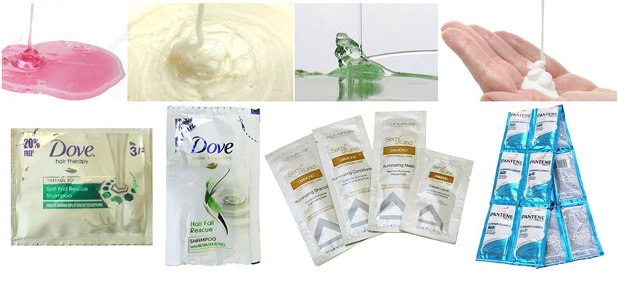 Fully Automatic 4 Sides Seal Shampoo Sachet Packaging Machine