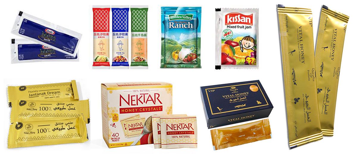 Low Cost 3 Sides Sealing Honey Pouch Packaging Machine